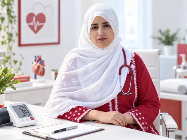Dr Sadaf Sarwar, Family Physician in Lahore, discussing high blood pressure and hypertension